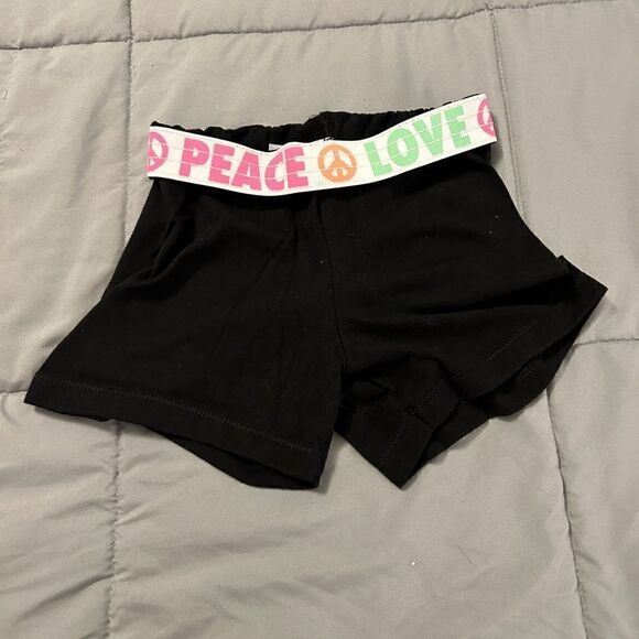 Girls 4/5 wondernation shorts peace and love - Picture 1 of 2